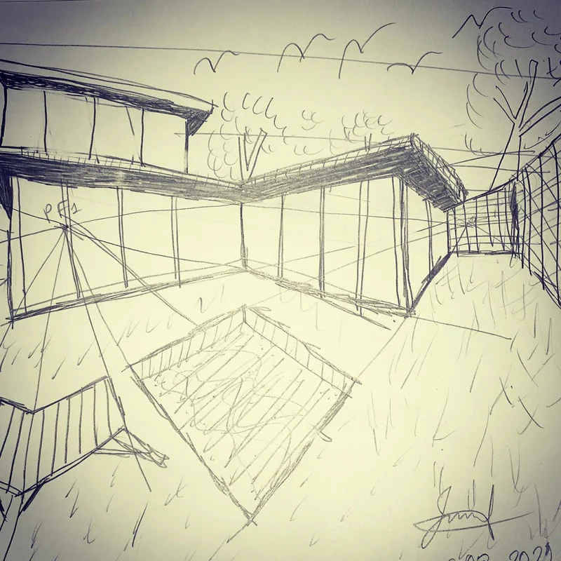 Boceto a mano del proyecto